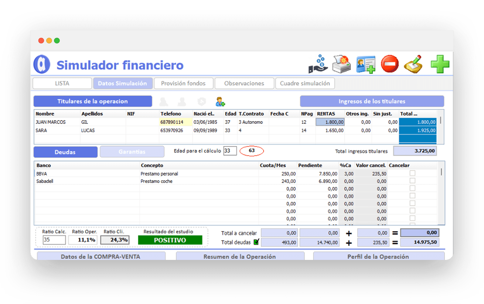 Simulador Financiero - ASEfinance